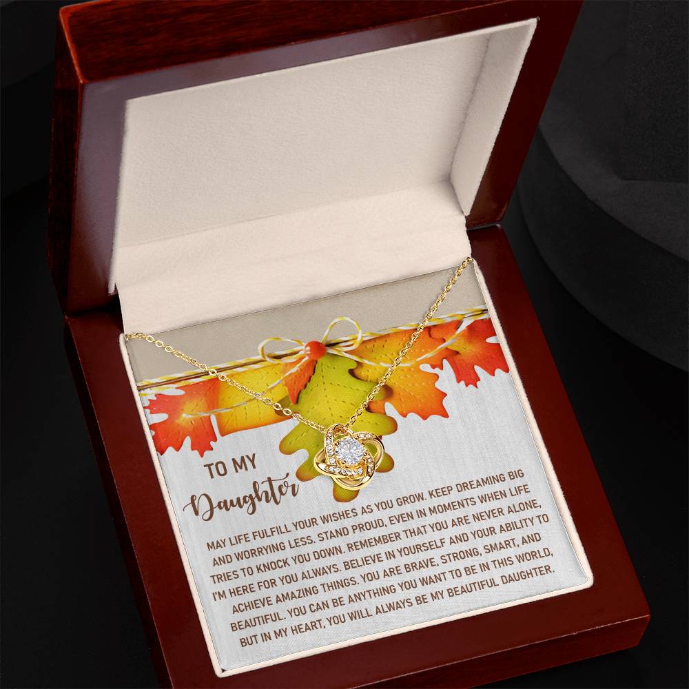Daughter - For You Always - Love Knot Necklace