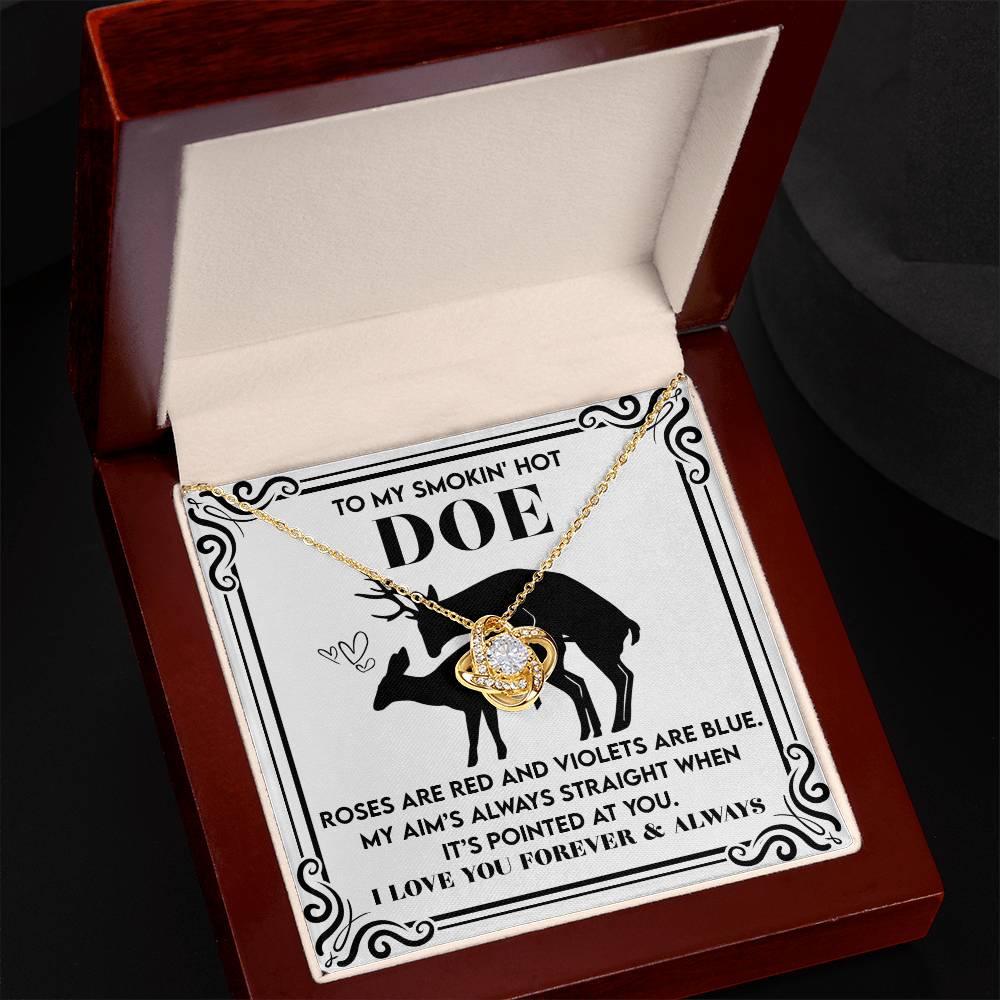 Soulmate - Pointed At You - Love Knot Necklace