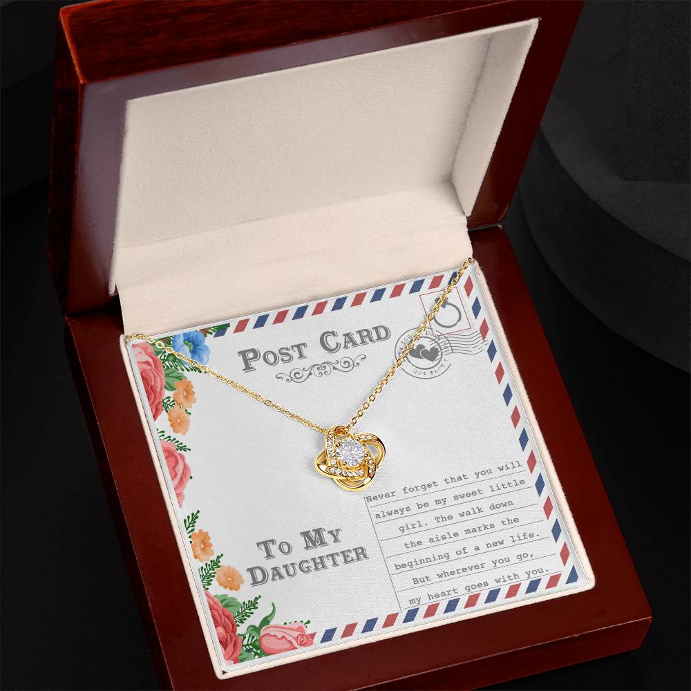 Daughter - Goes With You - Love Knot Necklace