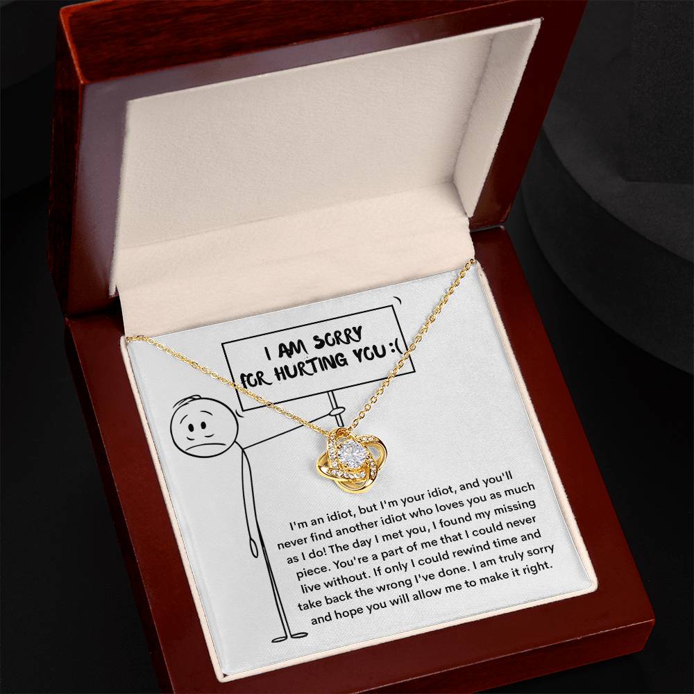 Sorry - Missing Piece - Love Knot Necklace