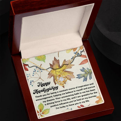 Thanksgiving - On My Journey - Love Knot Necklace