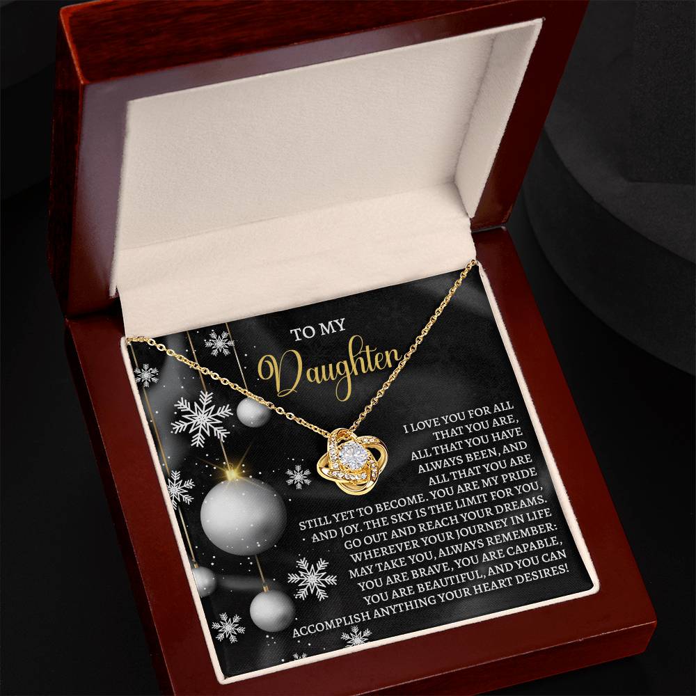 Daughter - Pride And Joy - Love Knot Necklace