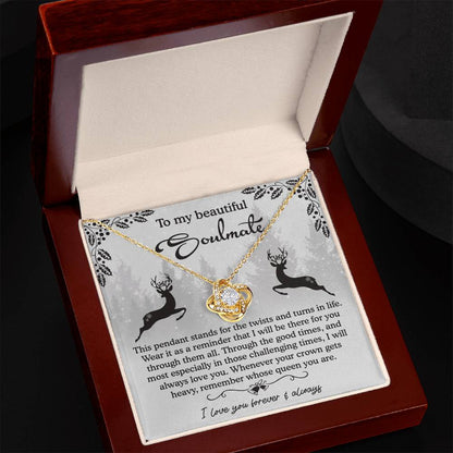 Soulmate - A Reminder - Love Knot Necklace