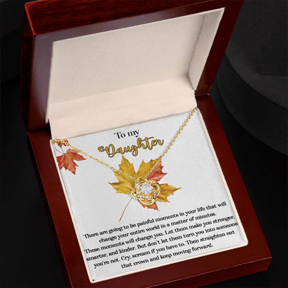 Daughter - Make You Stronger - Love Knot Necklace
