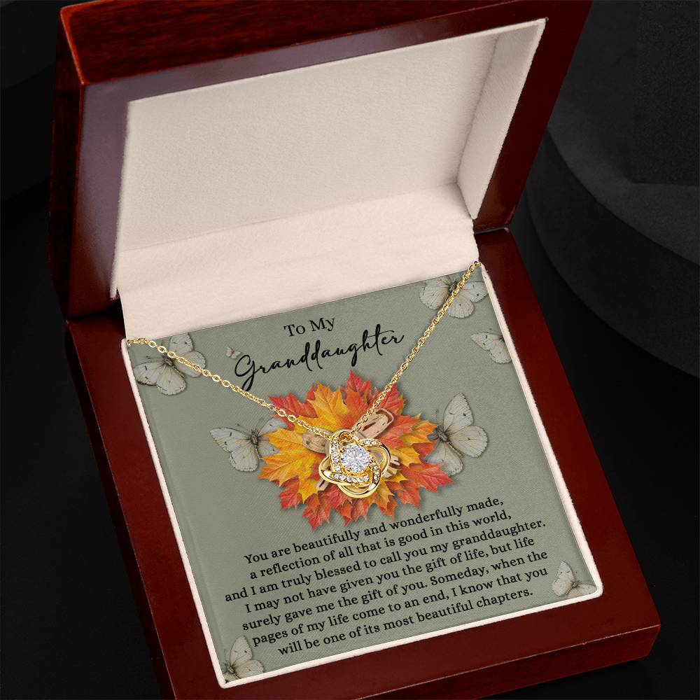Granddaughter - Gift Of You - Love Knot Necklace
