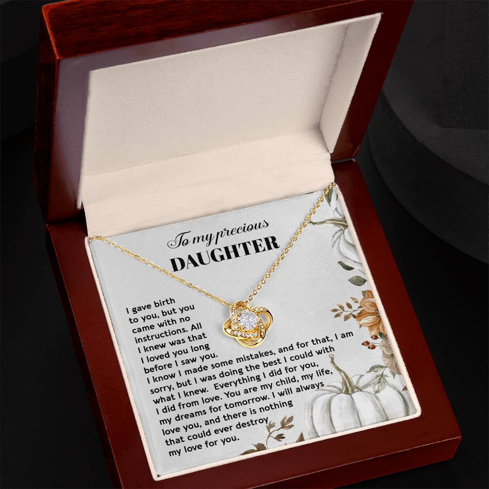 Daughter - Did From Love - Love Knot Necklace