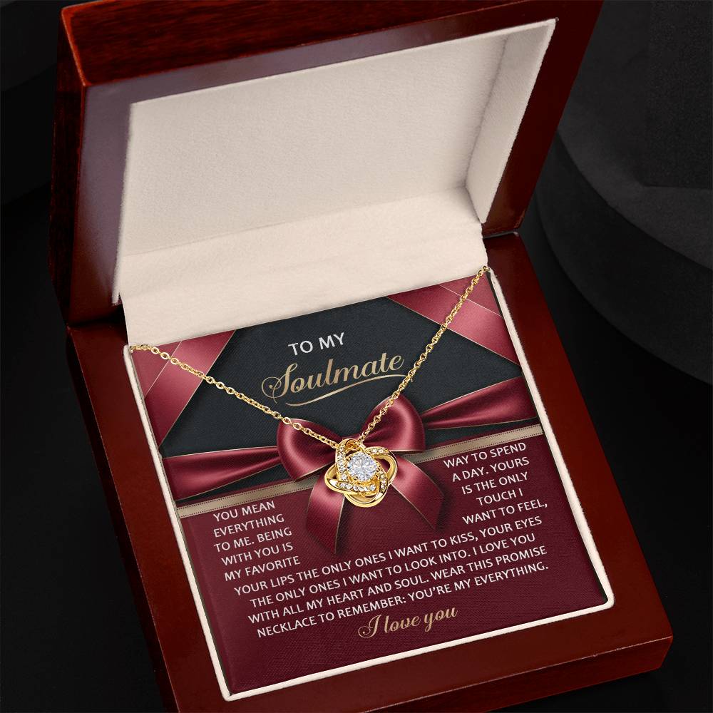 Soulmate - Heart And Soul - Love Knot Necklace
