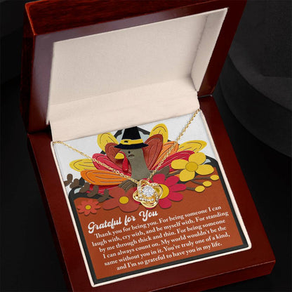 Thanksgiving - Being You - Love Knot Necklace