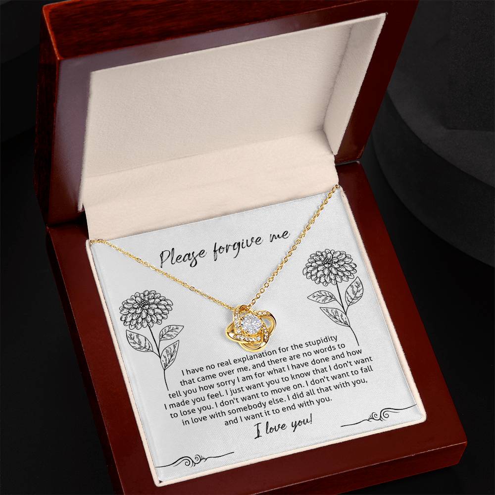 Sorry - Real Explanation - Love Knot Necklace