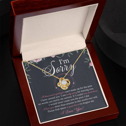 Sorry - World Ever Will - Love Knot Necklace