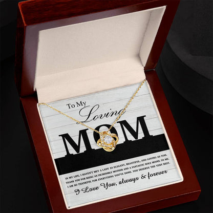 Mom - Loving As You - Love Knot Necklace