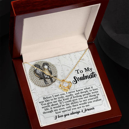 Soulmate - Write Novels - Love Knot Necklace