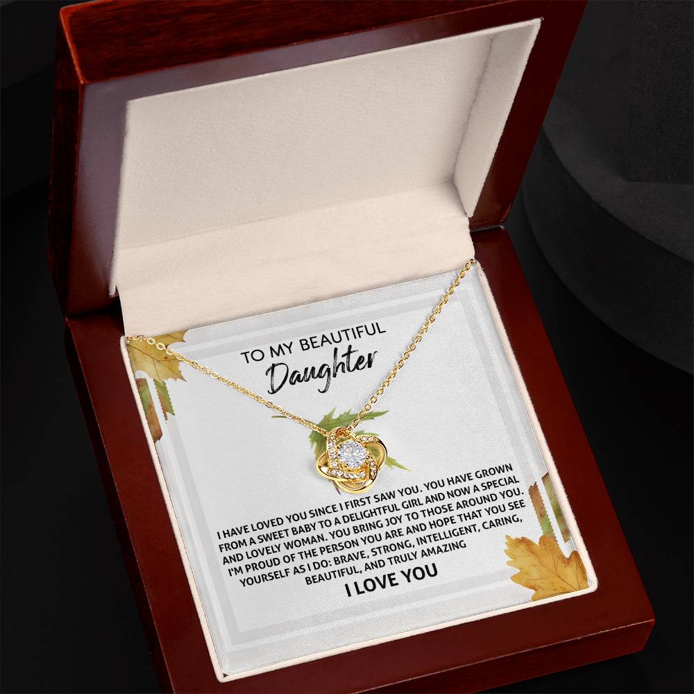 Daughter - See Yourself - Love Knot Necklace