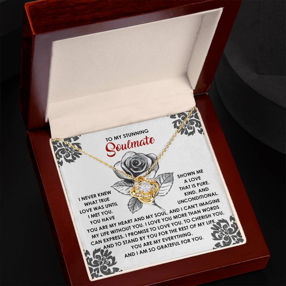 Soulmate - Cherish You - Love Knot Necklace