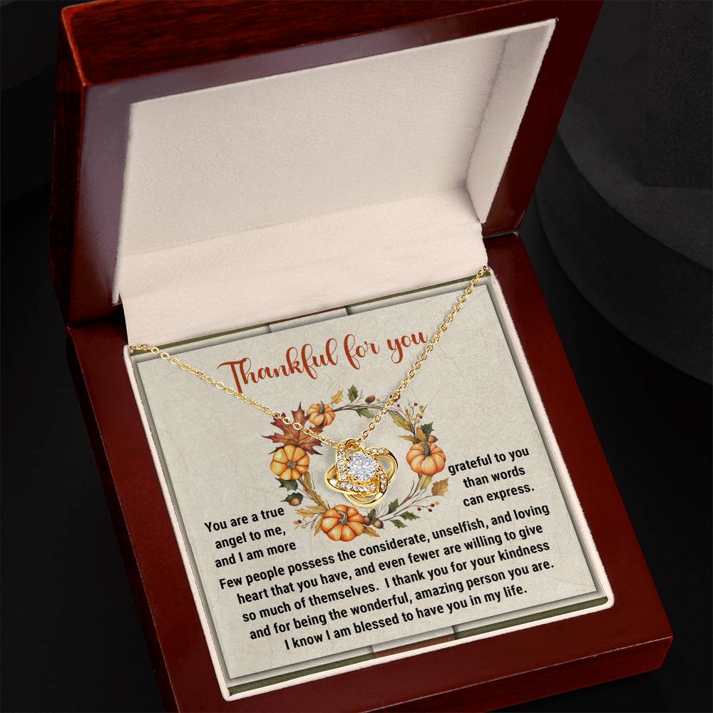 Thanksgiving - The Wonderful - Love Knot Necklace