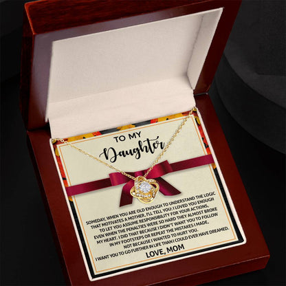 Daughter - Further In Life - Love Knot Necklace
