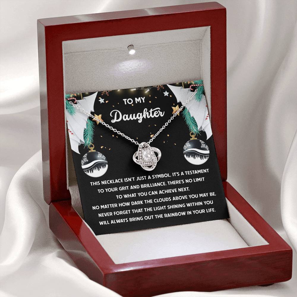 Daughter - The Rainbow - Love Knot Necklace