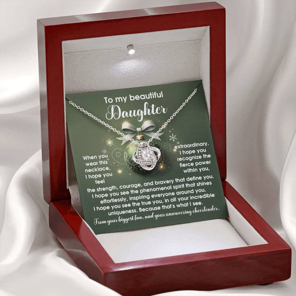 Daughter - Incredible Uniqueness - Love Knot Necklace