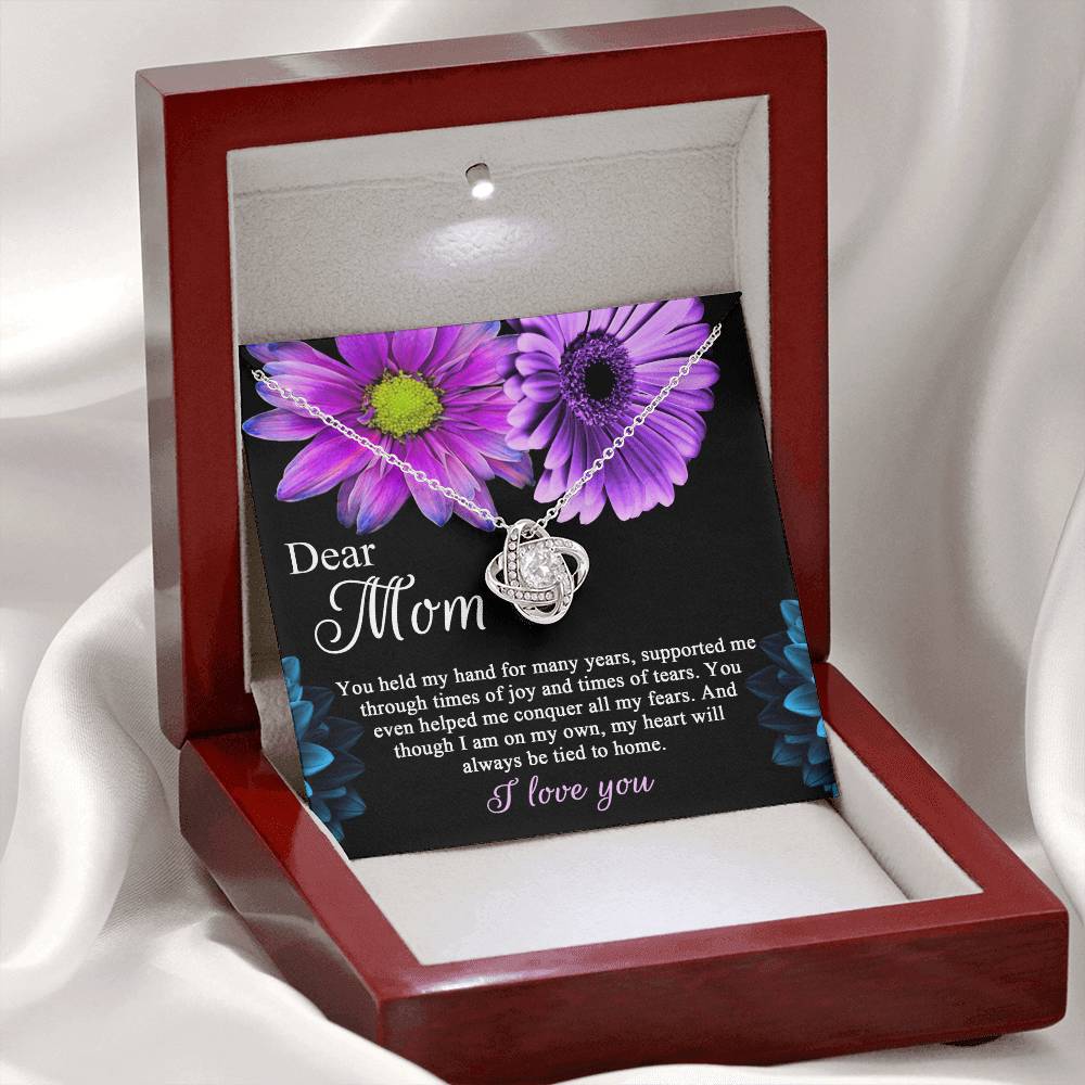 Mom - Held My Hand - Love Knot Necklace