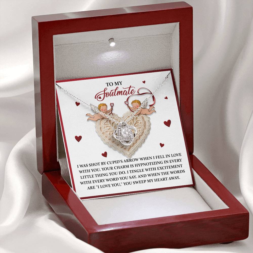 Soulmate - Sweep My Heart - Love Knot Necklace