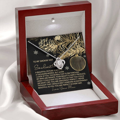 Soulmate - Amazingly Perfect -  Love Knot Necklace