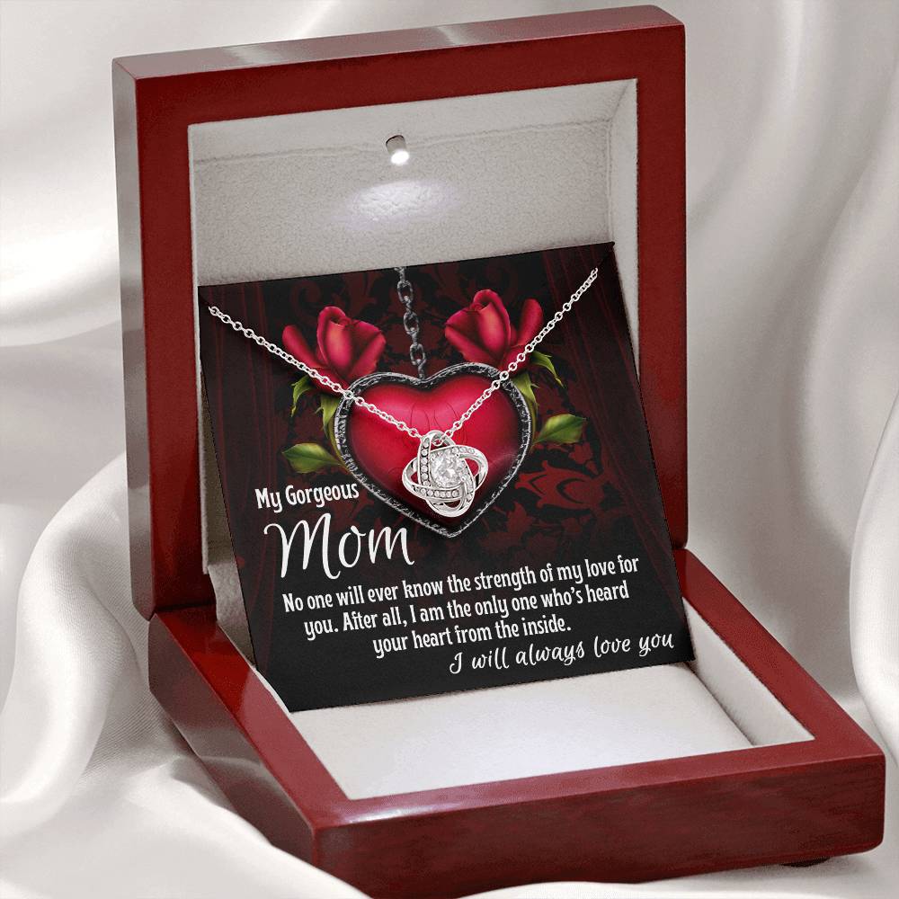 Mom - Heard Your Heart - Love Knot Necklace