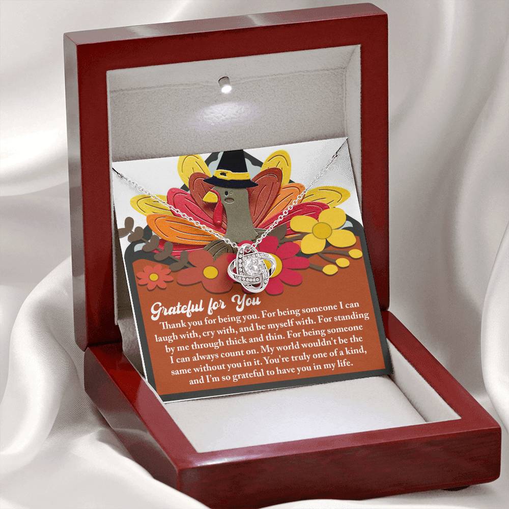 Thanksgiving - Being You - Love Knot Necklace