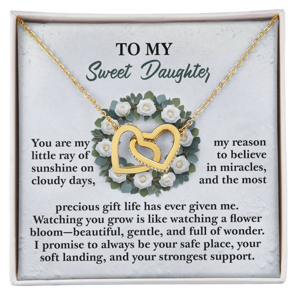 Daughter - Strongest Support - Interlocking Hearts