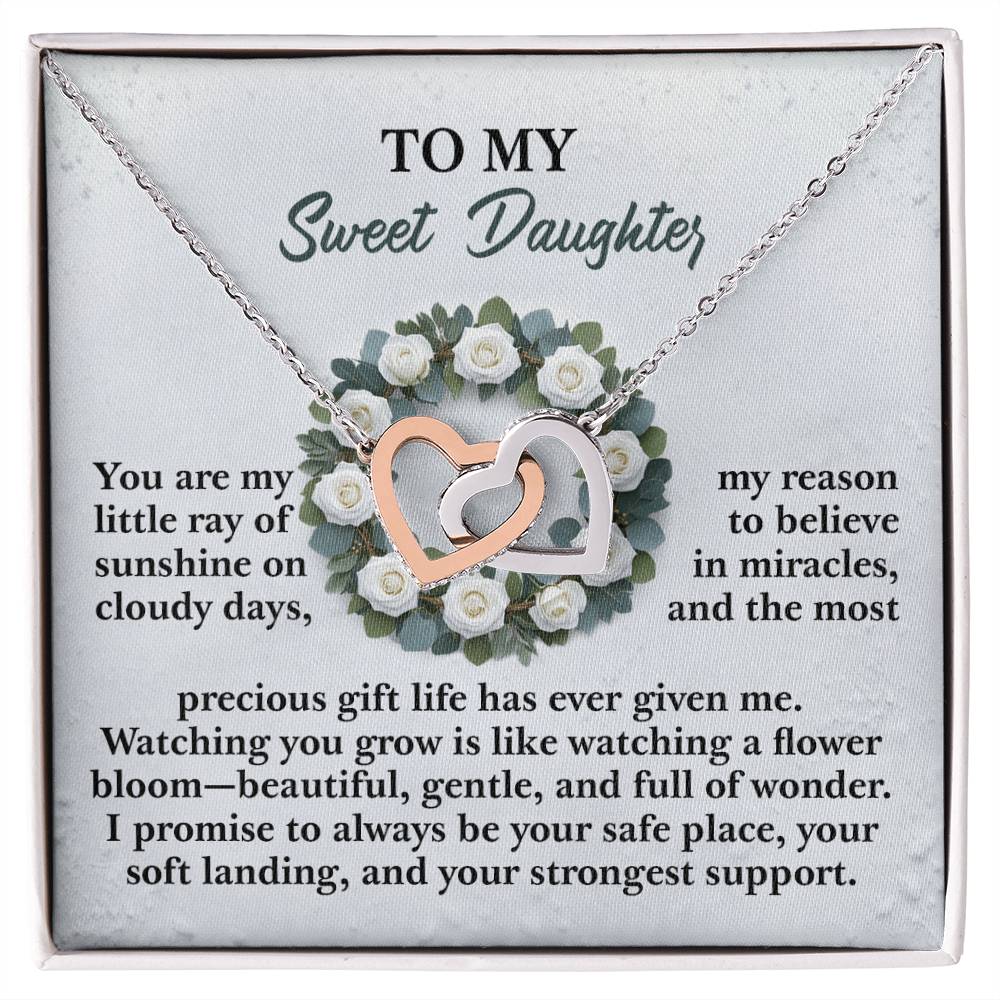 Daughter - Strongest Support - Interlocking Hearts