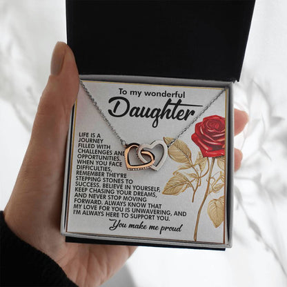 Daughter - Journey Challenges - Interlocking Hearts