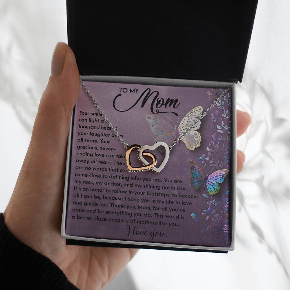 Mom - Shining Star - Interlocking Hearts