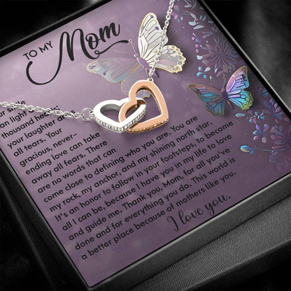 Mom - Shining Star - Interlocking Hearts