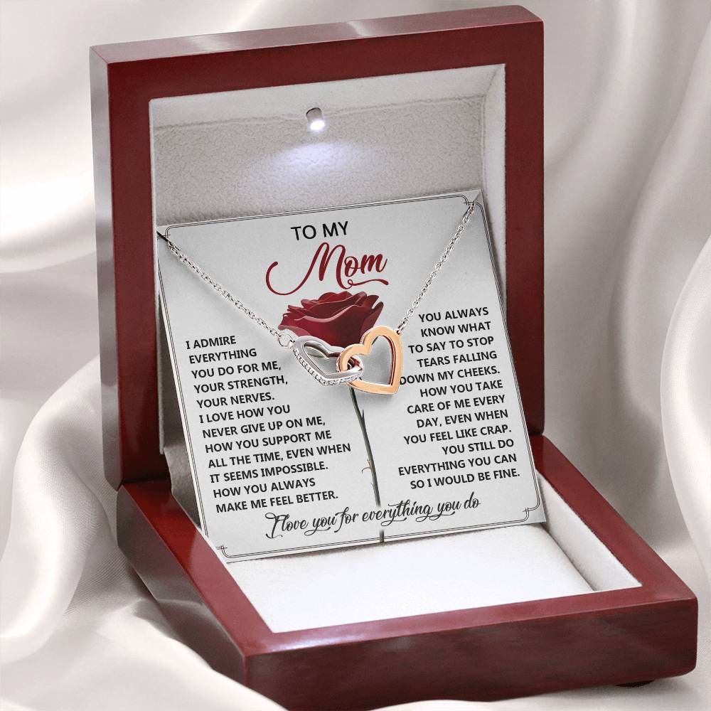 Mom - Be Fine - Interlocking Hearts