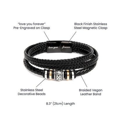 Dad - Most Powerful Father - Bracelet