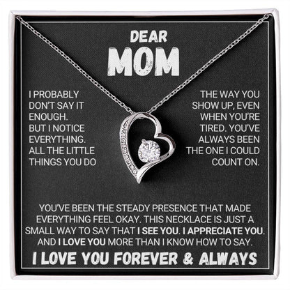 Dear Mom - Forever Love Necklace