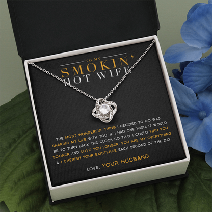 To My Wife - My Everything - Love Knot Necklace