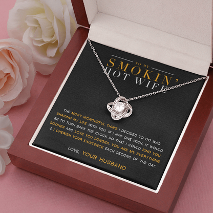 To My Wife - My Everything - Love Knot Necklace