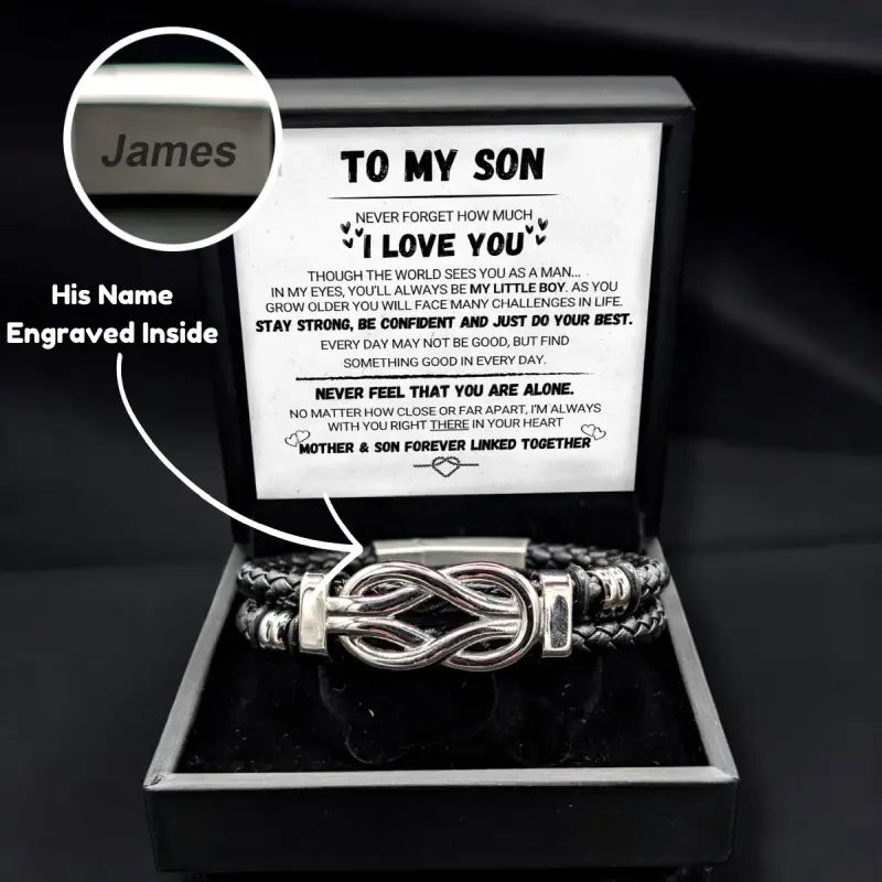To My Son - Forever Linked - Bracelet