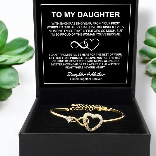 To My Daughter - Forever Linked - Bracelet Set
