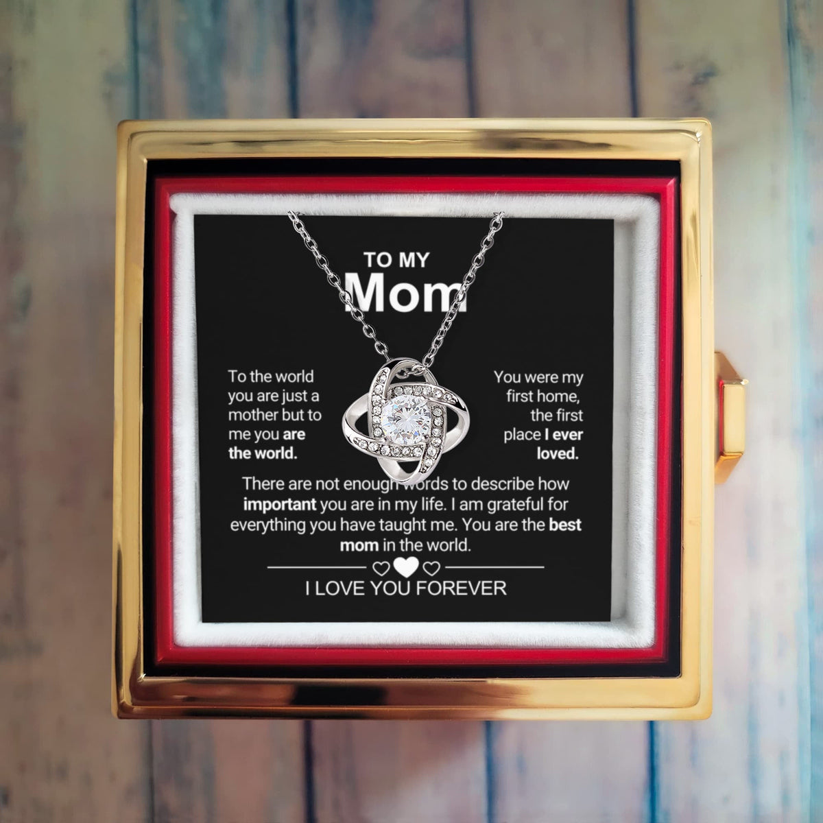 Mom - Forever Rose - Love Knot