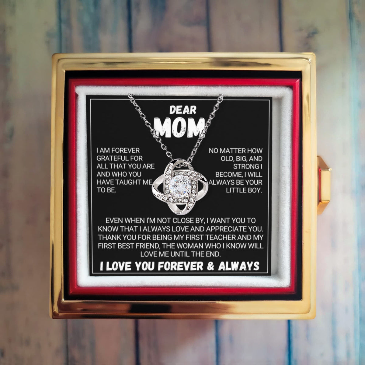 Mom - Forever Rose - Love Knot